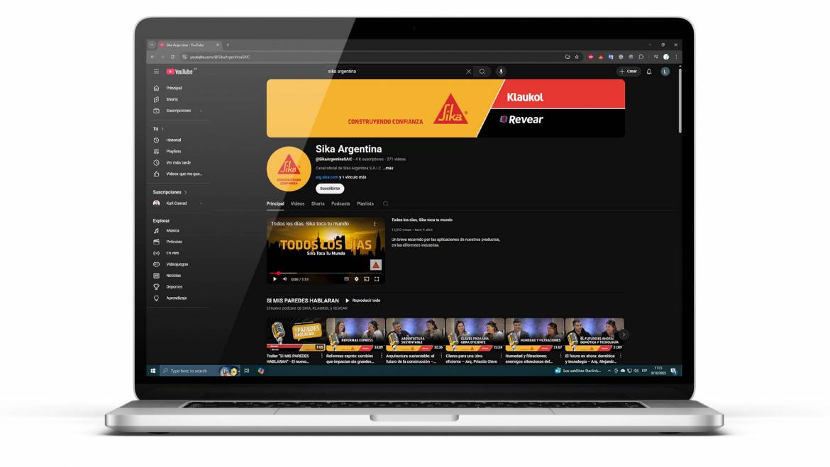 NUEVO CANAL DE YOUTUBE: TODA LA EXPERIENCIA DE SIKA, KLAUKOL Y REVEAR EN UN SOLO LUGAR