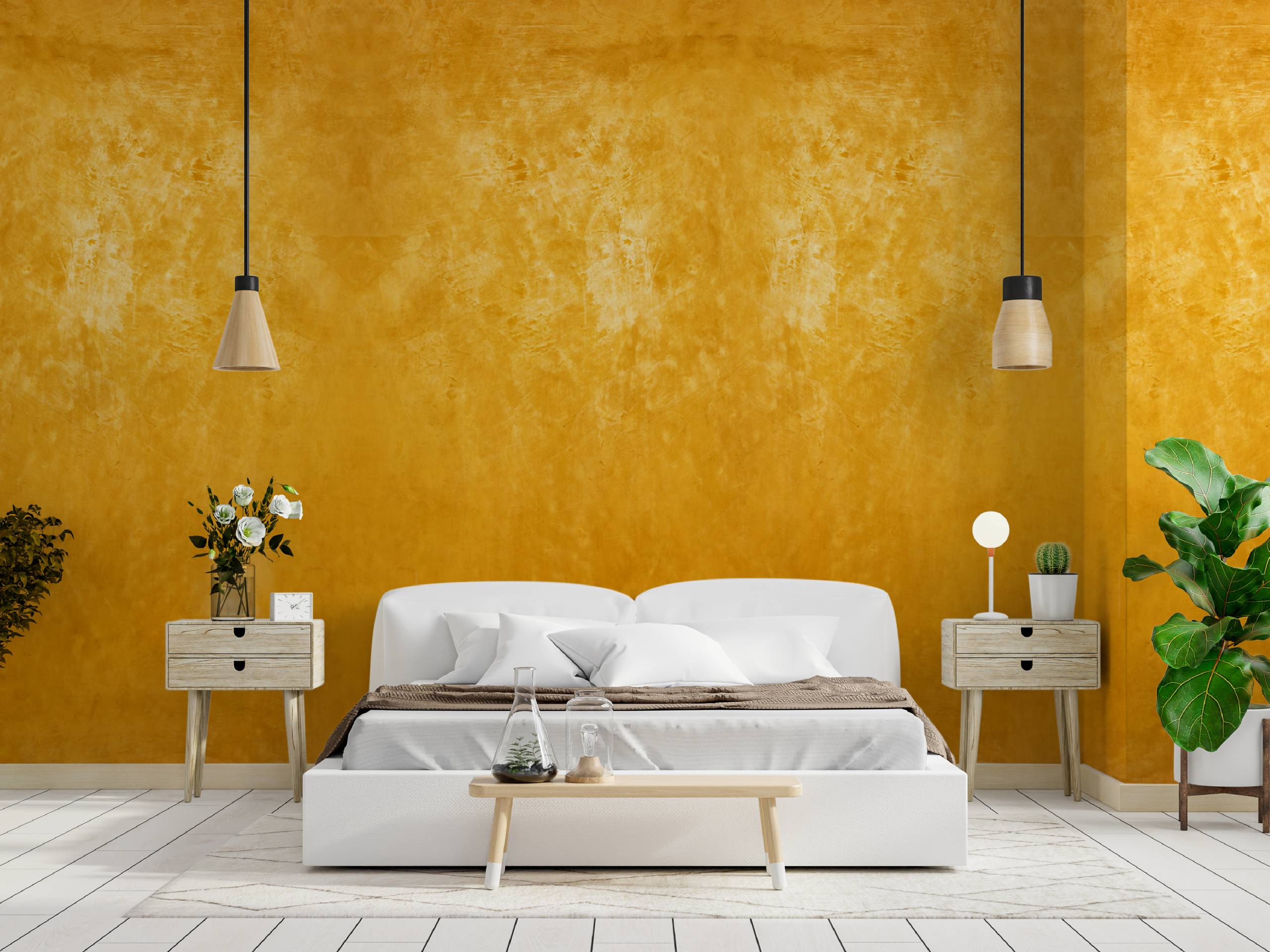 Domitorio con revestimiento texturado Revear Gold. 